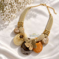 Boho Statement Necklace with Butterfly Charm | Bees & Blings