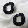 Black Chunky Statement Earrings