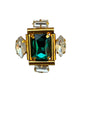 bottle green-statement-ring