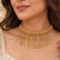 Royal Paisley Tassel Necklace | Gold Festive Jewellery – Bees & Blings