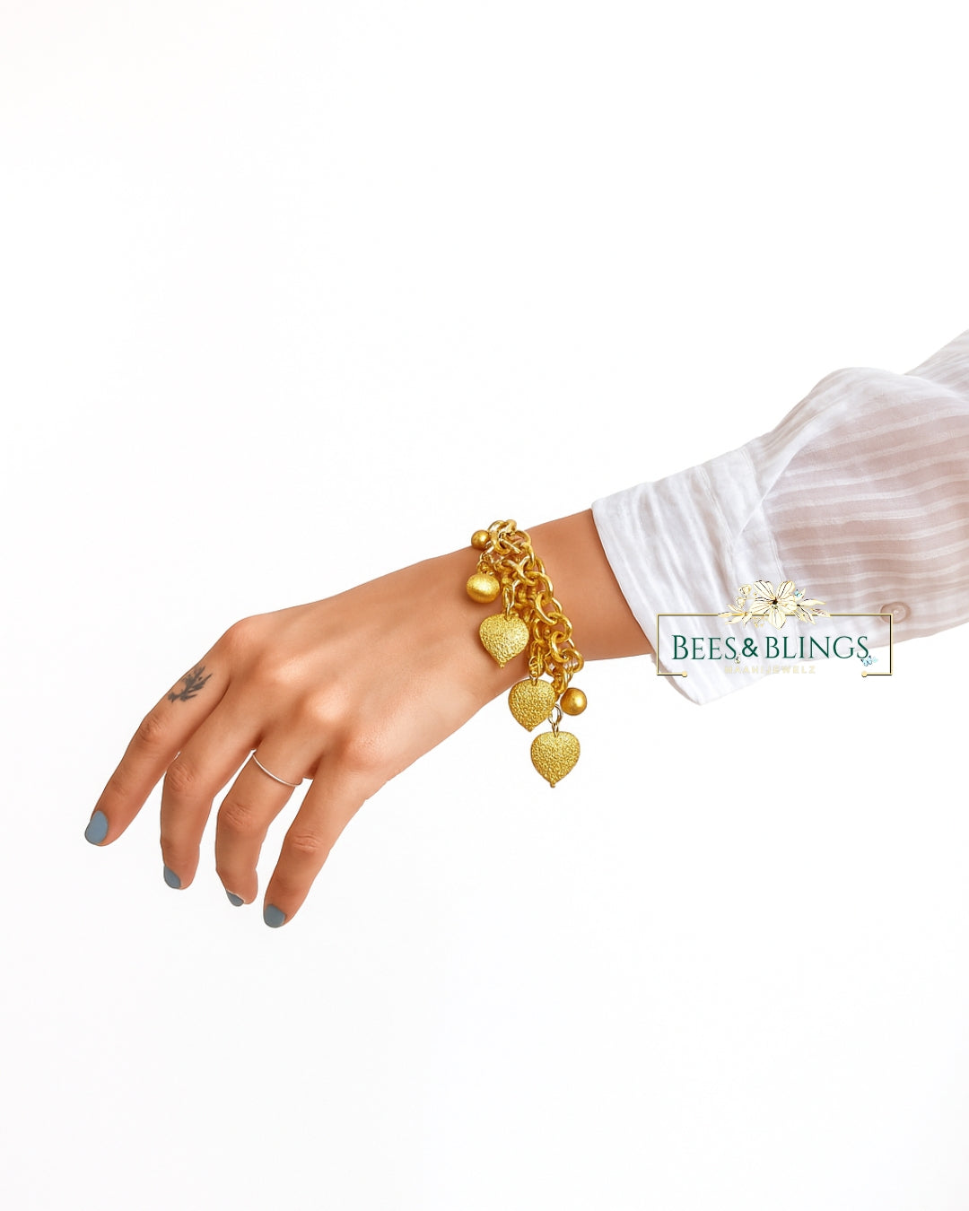 heart golden bracelet