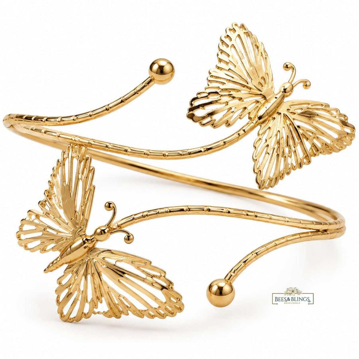 Golden butterfly Arm Cuff