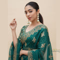 Green Kundan Wedding Jhumkis