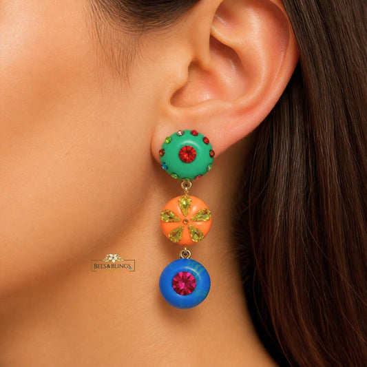 Colorful Candy Drop Statement Earrings