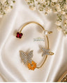 Pearl Butterfly Floral Gold Ear Cuff