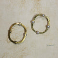 golden hoop statement earrings