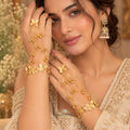 Golden Butterfly Ghungroo Haath phool (PAIR)