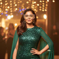 Party Wear Crystal Statement Facelet
