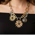 golden-daisy-charm-chunky-statement-necklace