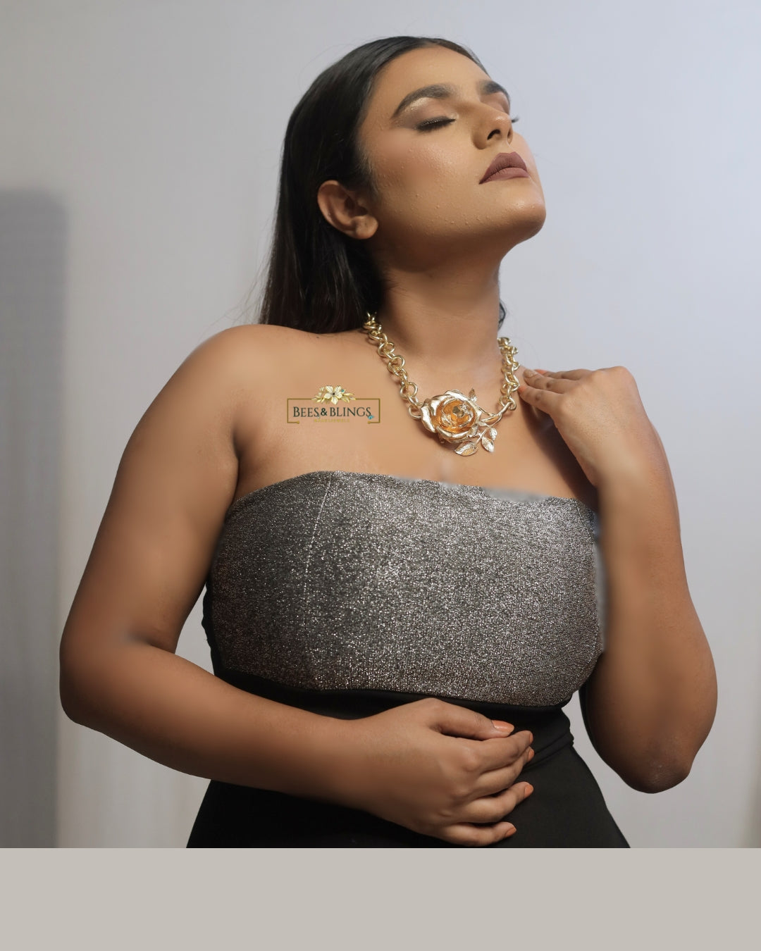 floral statement necklace