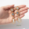 Gold Plated Handmade Drop Earrings