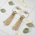 gold-pearl-tassel-earrings