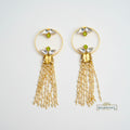 gold-pearl-tassel-statement-earrings