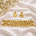 golden-checks-chokerset-necklace-backside
