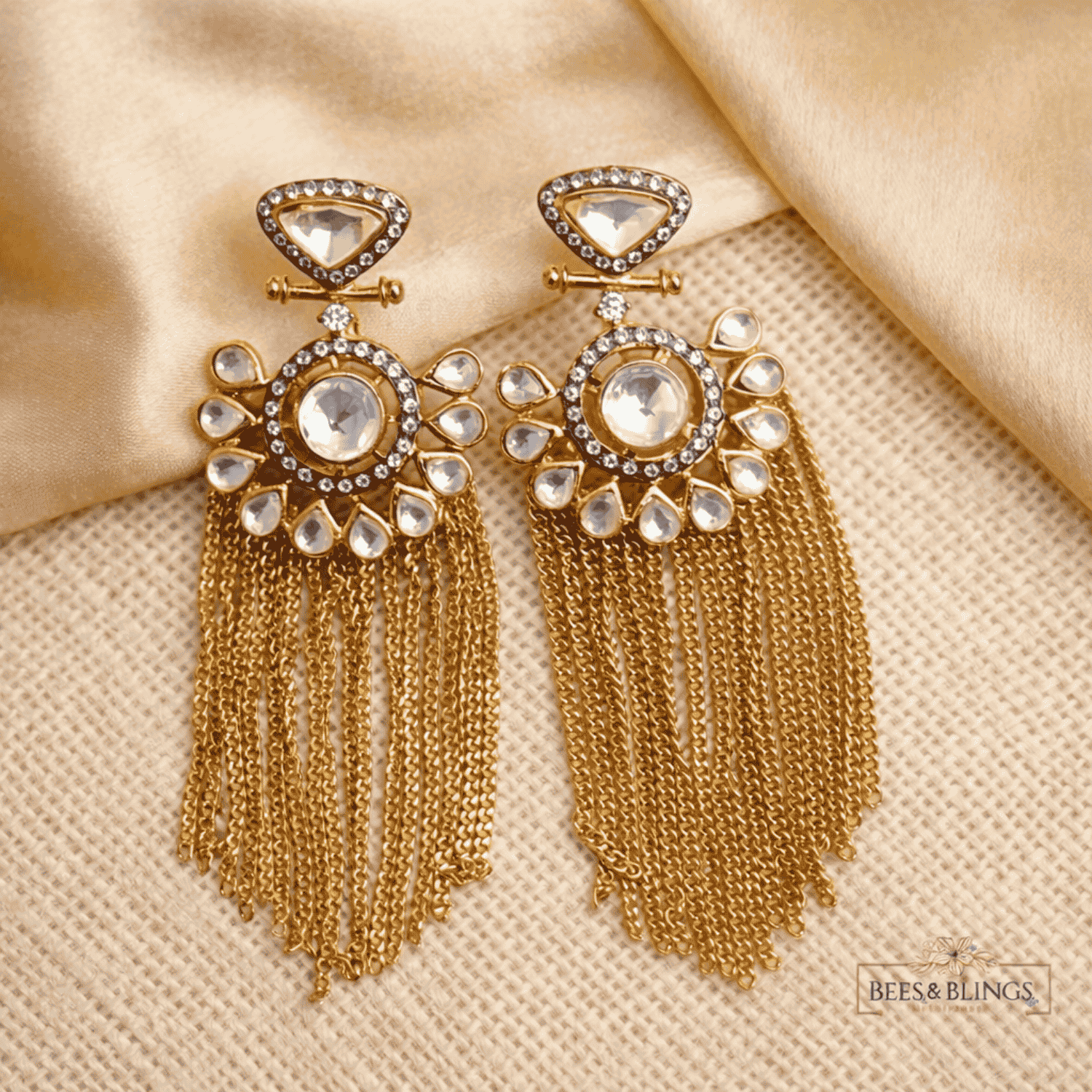 golden-kundan-tassel-earrings