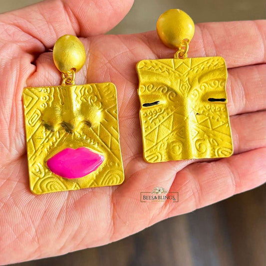 golden_faceabstract_earrings