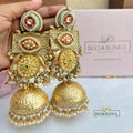 Golden Maharani Brass Jhumkas