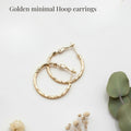 Golden everyday Hoop Earrings