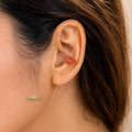 Golden Lips statement ear climbers