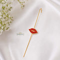 Golden Lips statement ear climbers