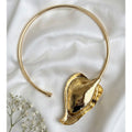 Golden Leaf Statement Necklace