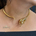 Gold Statement Collar Necklace