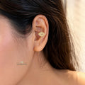 Golden Lips statement ear climbers
