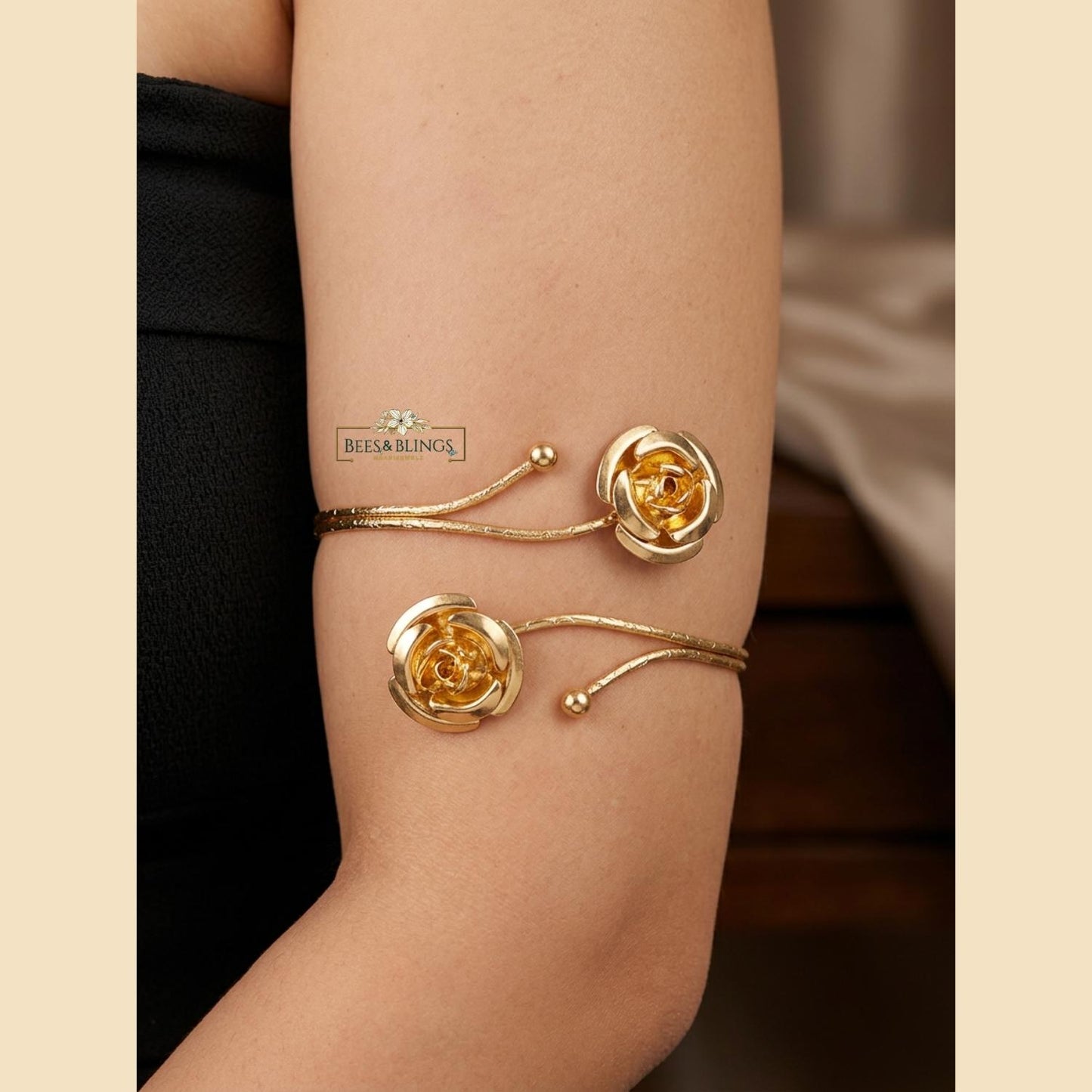 Golden Rose Arm Cuff