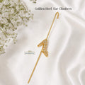 Golden Heel statement ear climbers