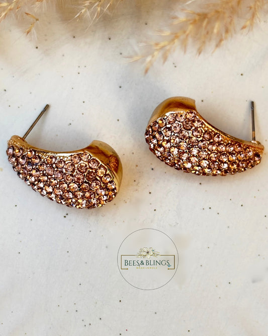 golden-Teardrop-studs-earrings
