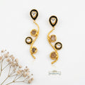 Golden Druzy Statement Earrings