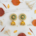 green_festive_jhumkis