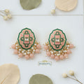 kundan ethnic stud earrings