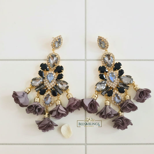 grey-floral-statement-earrings