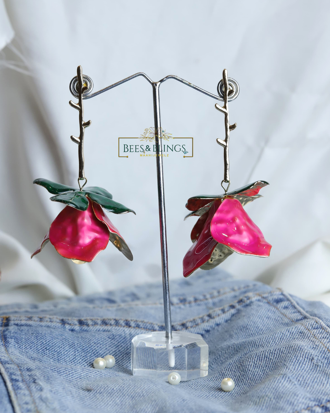 floral-partywear-earrings