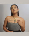 lock theme pendant necklace