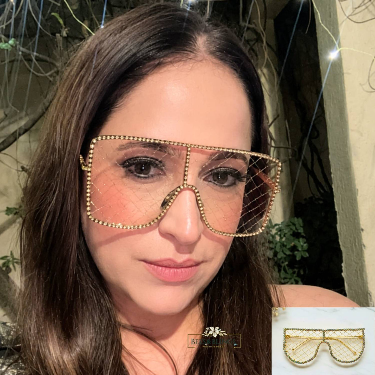 Party Wear Crystal Statement Facelet