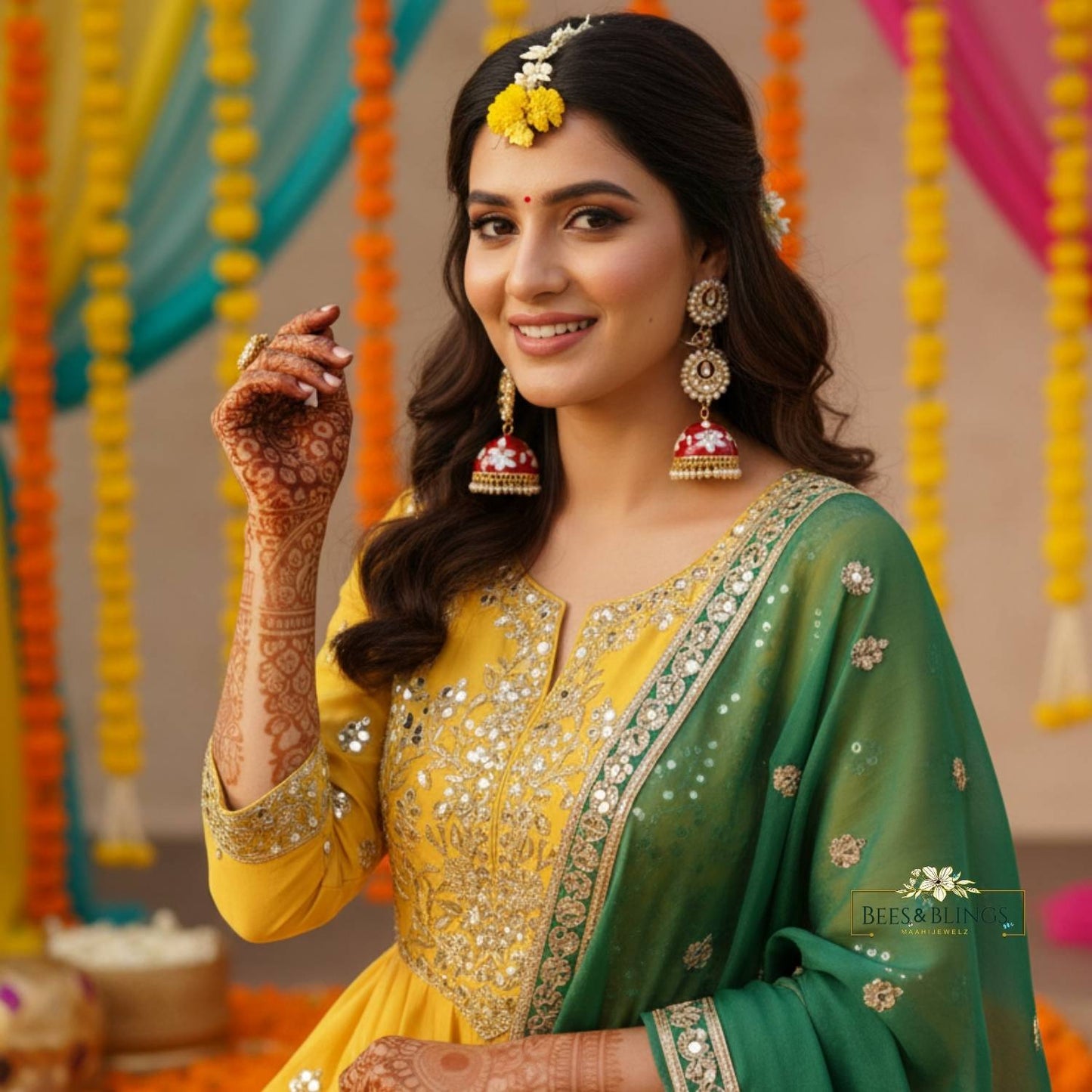 mehroon-kundan-wedding-jhumkis