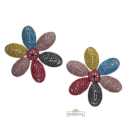 multicolour-floral-studs-earrings