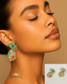 multicolour-pineapple-statement-earrings