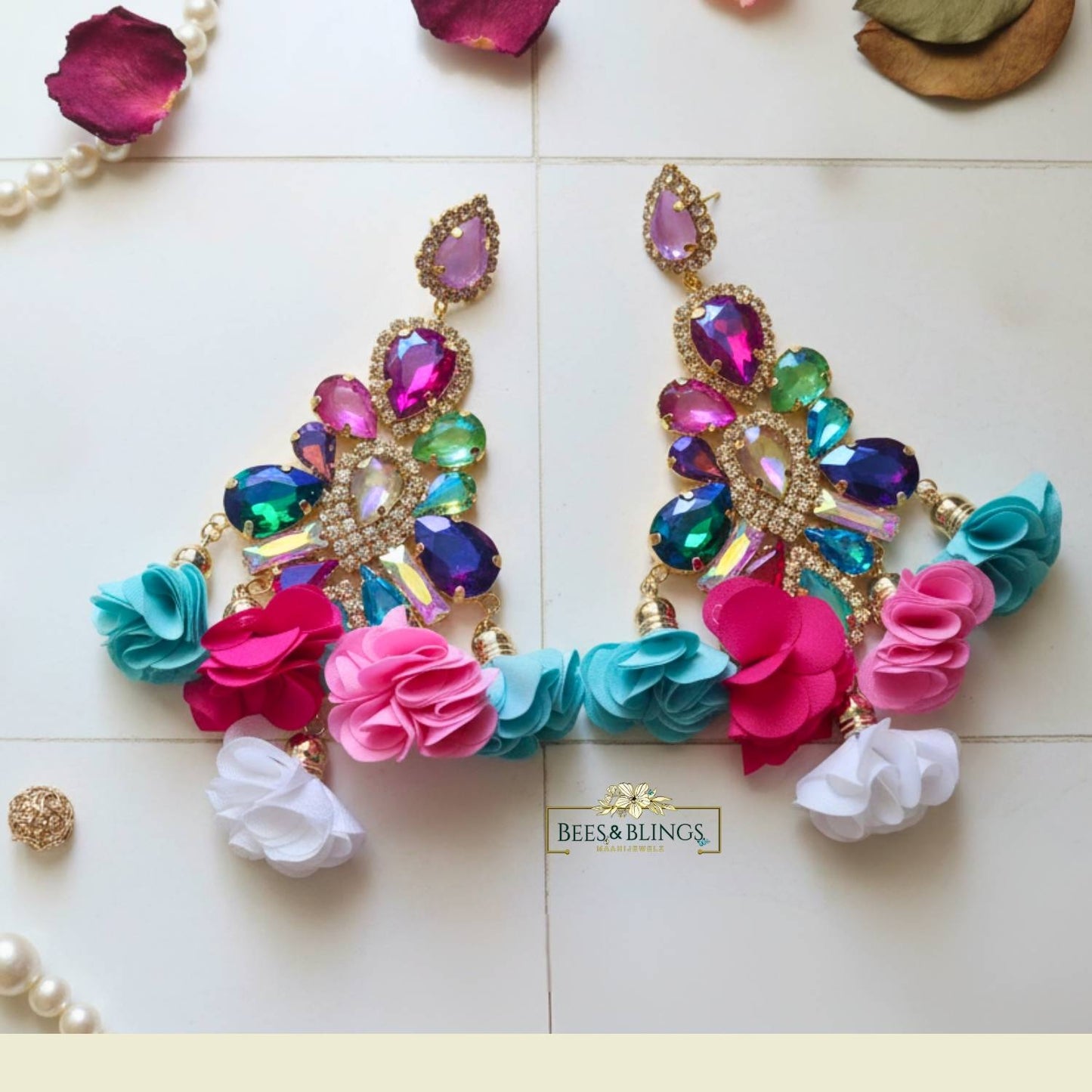 multicolour-statement-party-earrings