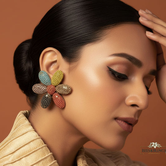 multicolour-statement-studs-earrings