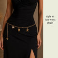 Gold Starfish Charm Statement Necklace