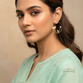 Golden Pearl bloom Hoops