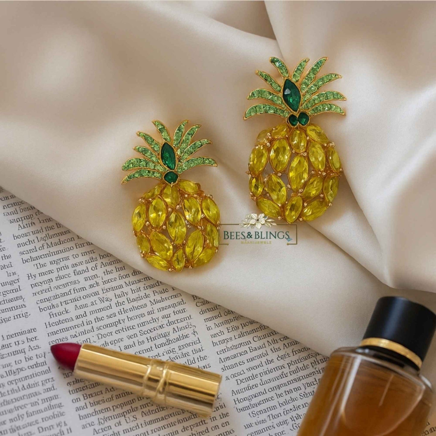 pineapple-statement-studs-earrings