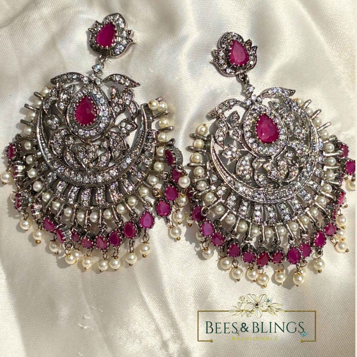 pink-chandelier-jhumki-earrings