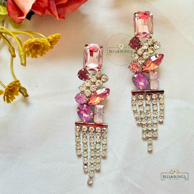 Pink Tassel Earrings