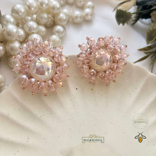 pink-statement-studs-earrings