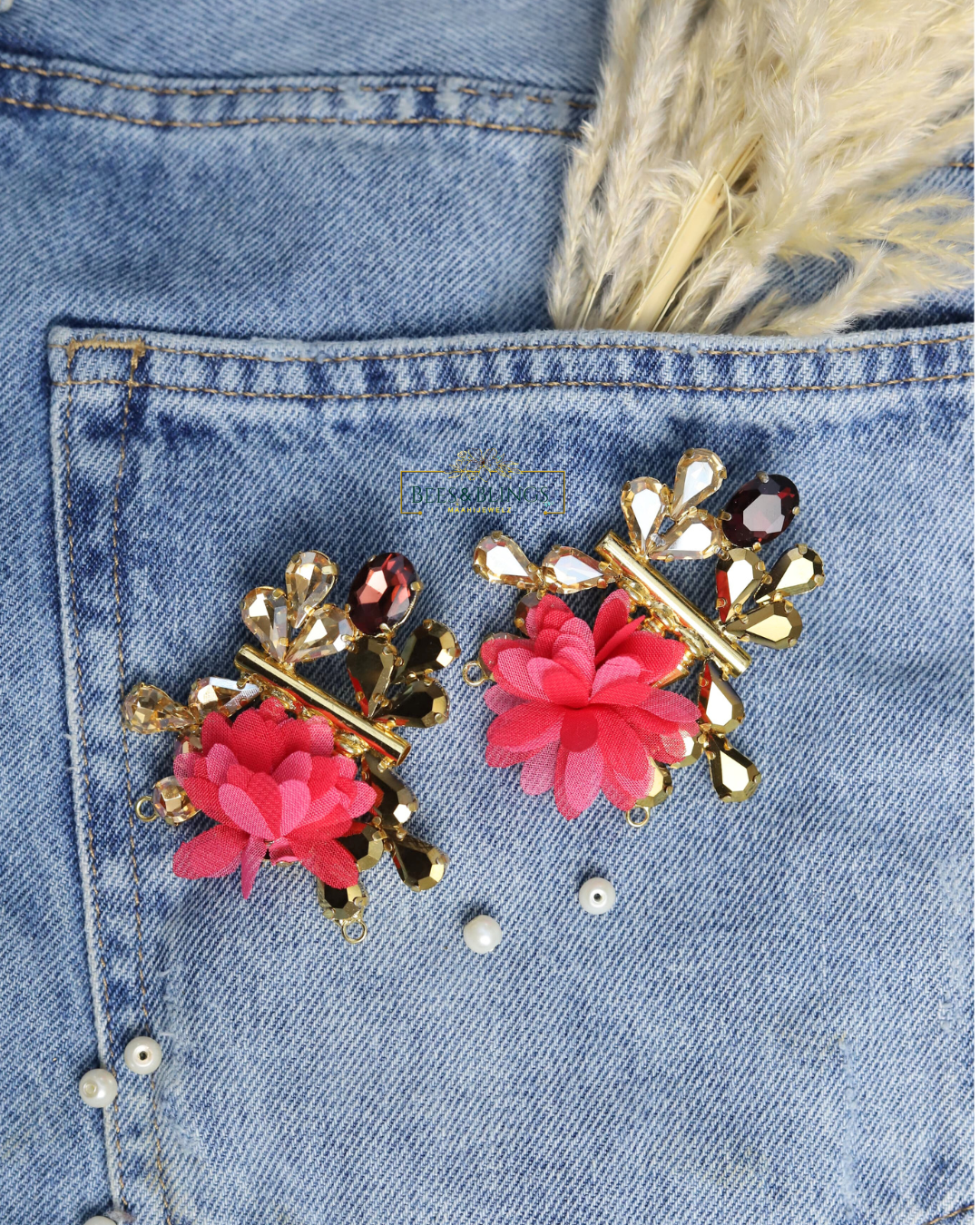 NOURA-FLORAL-PARTY-STUD EARRINGS