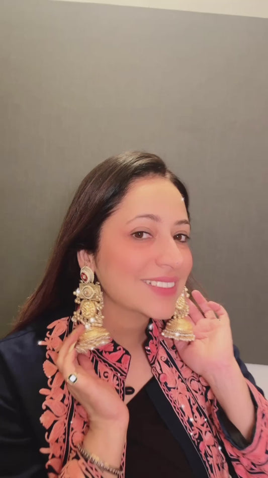 golden-maharani-brass-jhumkas
